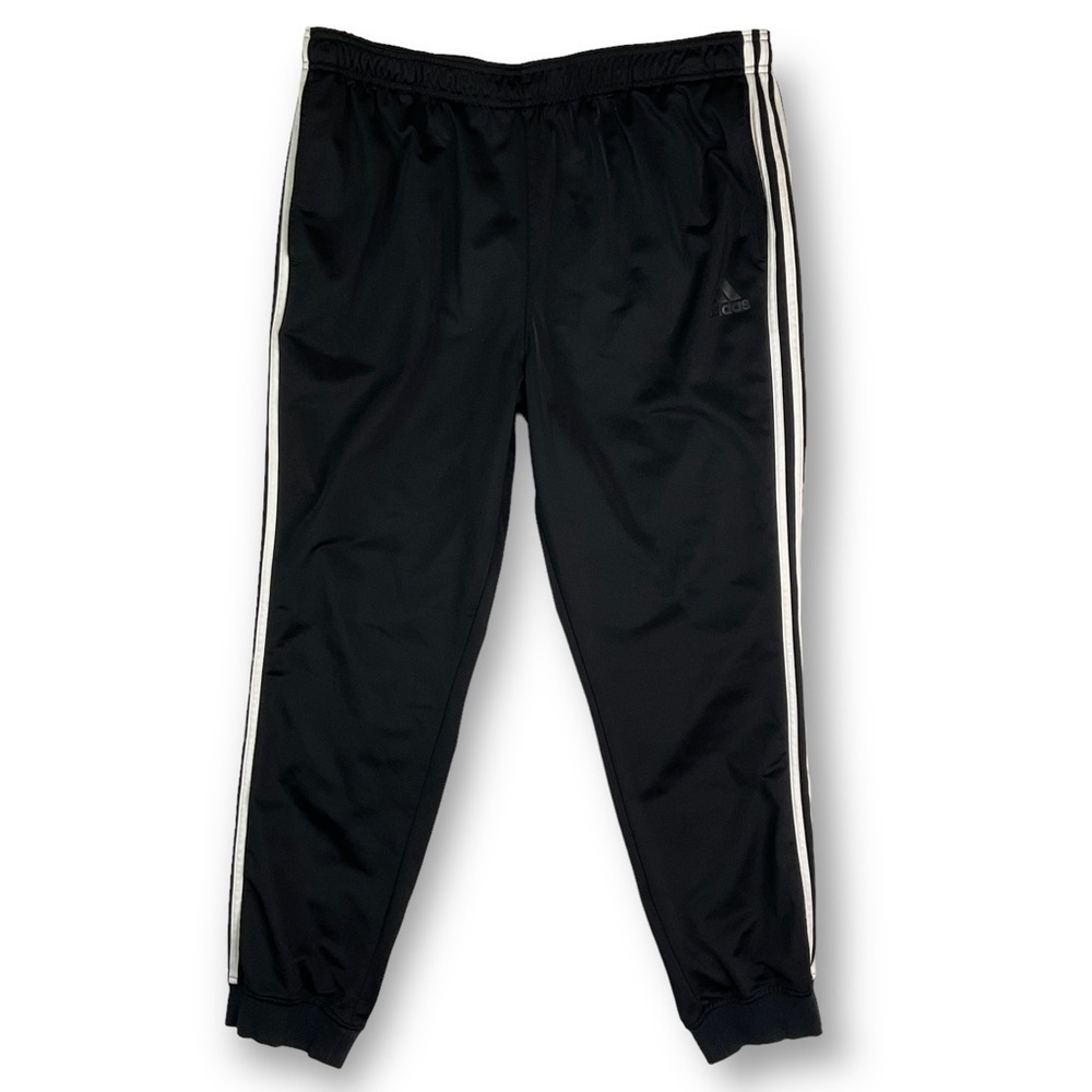 Adidas Men's Adjustable Waist Joggers Black Sz 2XL
